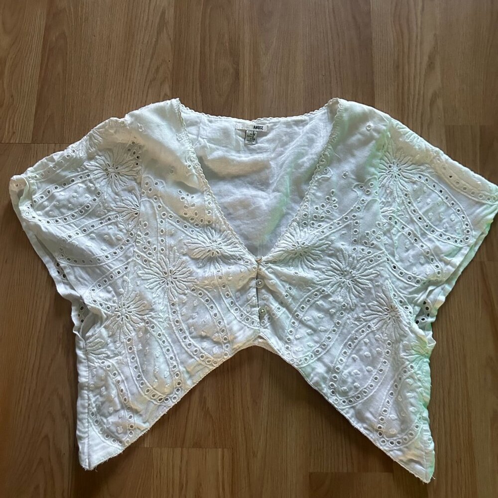 Cropped Button Top - Picture 2 of 4